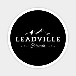 Leadville Colorado, Mountain Town Co Tee Magnet